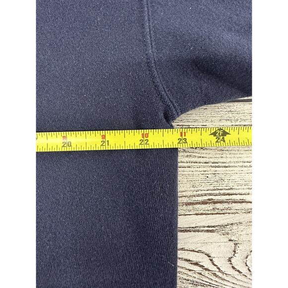 Vintage Disney Tinker Bell Sweatshirt L Crew Neck Blue Pullover Made In The USA - Picture 5 of 6